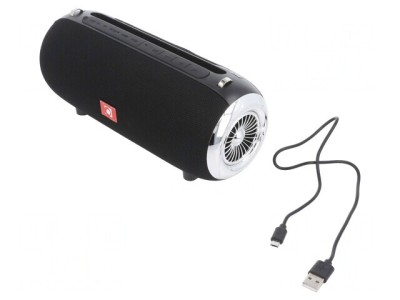 Difuzor Portabil Negru Bluetooth 5.1 cu microSD și USB foto