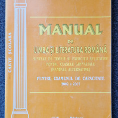 MANUAL DE LIMBA SI LITERATURA ROMANA PT EXAMENUL DE CAPACITATE - V. Barbulescu