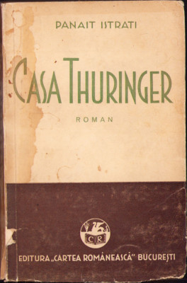 HST C1263 Casa Thuringer 1933 Panait Istrati ediția I foto