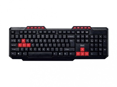 Tastatura USB multimedia Well KU003 negru foto