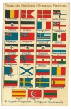 1258 - MARITIME Flags, Romania, Russia, Bulgaria, Turkey, Spain, Italy - old PC, Necirculata, Printata