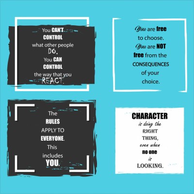 Sticker scoli, Quotes - 125x125 cm foto