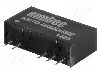 Convertor de tensiune, DC-DC, intrare 4,5...5,5V DC, iesire 24V DC, putere 1W, AIMTEC - AM1D-0524DH30Z