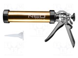 Pistol aplicator cartușe siliconi oțel și aluminiu NEO TOOLS