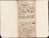 A309 Chitanță olografă, 1795, &icirc;n limba latină