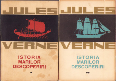 HST C6154 Istoria marilor descoperiri 1963 vol I+II Jules Verne foto
