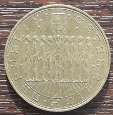 (M2378) MONEDA AUSTRIA - 20 SCHILLING 1980, JUBILIARA, CELE 9 PROVINCII