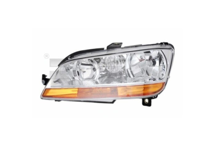 Far Fiat Idea (350), 01.2004-12.2005; Multipla (186), 01.2005-12.2005, montare fata, stanga, cu lampa ceata fata; H1+H1+H7+P21W+W5W; electric; semnal