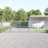 Poarta de gradina din plasa argintie 500x175 cm otel galvanizat GartenMobel Dekor, vidaXL