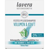 Sampon Solid Lavera Volum, Par Puternic cu Bambus Bio si Alge Bio - 50g, Certificat Bio/Vegan