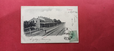 Dolj Craiova Gara Railway Station Bahnhof 1902 TCV foto