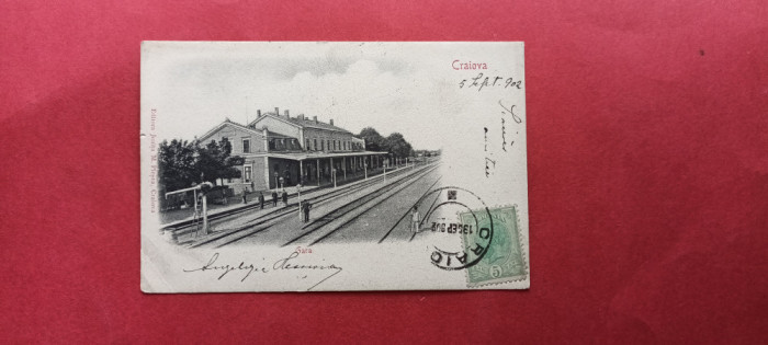 Dolj Craiova Gara Railway Station Bahnhof 1902 TCV