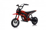 Cumpara ieftin Motocicleta electrica copii, Kinderauto Enduro, roti gonflabile, scaun tapitat, 350W, 24V, rosie