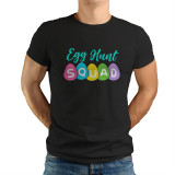 Tricou personalizat barbat &quot;EGG HUNT SQUAD&quot;, Negru, Marime L