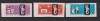 UNGARIA 1961 MI. 1762 B-1764 B MNH NEDANTELAT, Nestampilat