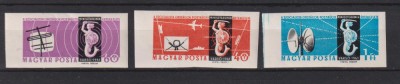 UNGARIA 1961 MI. 1762 B-1764 B MNH NEDANTELAT foto