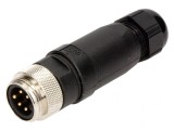 Mufă 7/8 tată 5 pini pe cablu Mini-Change 8A, MOLEX