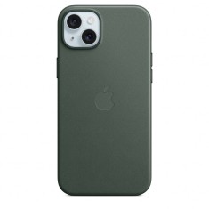 Husa de protectie FineWoven Case with MagSafe pentru iPhone 15 Plus, Evergreen