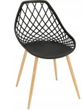 Cumpara ieftin SCAUN DE TERASA,PLASTIC, NEGRU