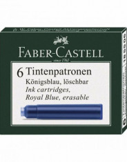 Cartuse Cerneala Mici Albastre 6 Buc/Cutie Faber-Castell foto