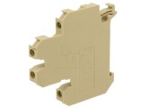 Conector de Șine TS35 4mm&sup2; 4 Borne Bej 6mm