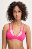 HUGO sutien de baie culoarea roz, cupa usor rigidizata, 50540304