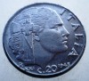 1.793 ITALIA WWII VITTORIO EMANUELE III 20 CENTESIMI 1943 R MAGNETIC, Europa