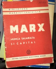 Munca salariata si capital / Karl Marx