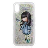 Husa iPhone X/XS cu glitter Gorjuss Bubble Fairy, Jad