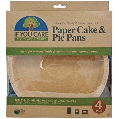 Forme de Copt Rotunde pentru Tarte din Hartie Nealbita Fara Clor 4 bucati If You Care foto