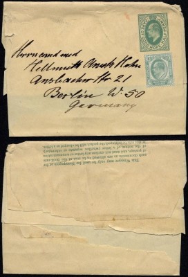 Cape of Good Hope - Postal stationery Uprated Wrapper to Germany DB.107 foto
