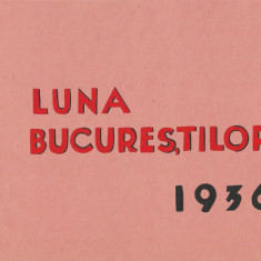 1936 Romania, Carnet filatelic particular Luna Bucurestilor, seria Costume OETR