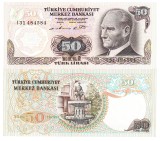 Turcia 50 Lire 1970-76 P-188 UNC