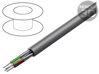 Cablu Alpha Wire C&amp;amp;C 2x2x22AWG ecranat folie Al PVC foto