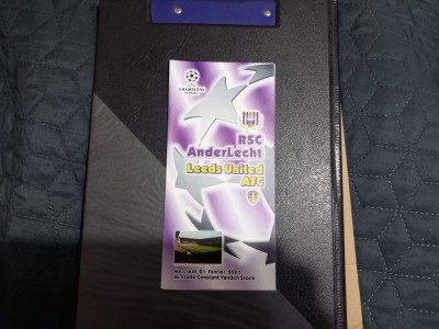 program RSC Anderlecht - Leeds United foto