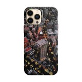 Husa compatibila cu Apple iPhone 13 model City view, Silicon, TPU, Viceversa, Transparent, Carcasa