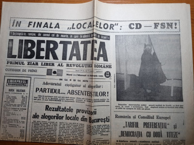 ziarul libertatea 11-12 februarie 1992 foto