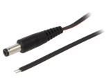 Cablu Alimentare DC 5,5/2,1 Negru 1,5m