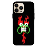 Husa compatibila cu Apple iPhone 13 model Angry Aku Samurai Jack, Silicon, TPU, Viceversa, Transparent, Carcasa
