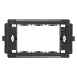 Suport montaj pentru 3 posturi, alb, montaj simplu, compatibil instalatii electrice