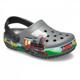 Saboti Crocs Fun Lab Train Band Clog Gri - Castle