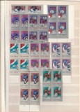 ROMANIA 1967 LP 642 10 ANI DE COSMONAUTICA BLOC DE 4 TIMBRE MNH NESTAMPILAT