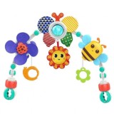 Arcada Jucarii Patut/Carucior Cangaroo Flower, Reglabila, Zornaitoare, 0 luni+