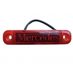 Lampa de gabarit cu LOGO Mercedes Rosie 12v-24v