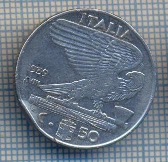 AX 1362MONEDA-ITALIA-50 CENTESIMI-ANUL1939 XVIII NONMAGNETIC-STAREA CARE SE VEDE foto