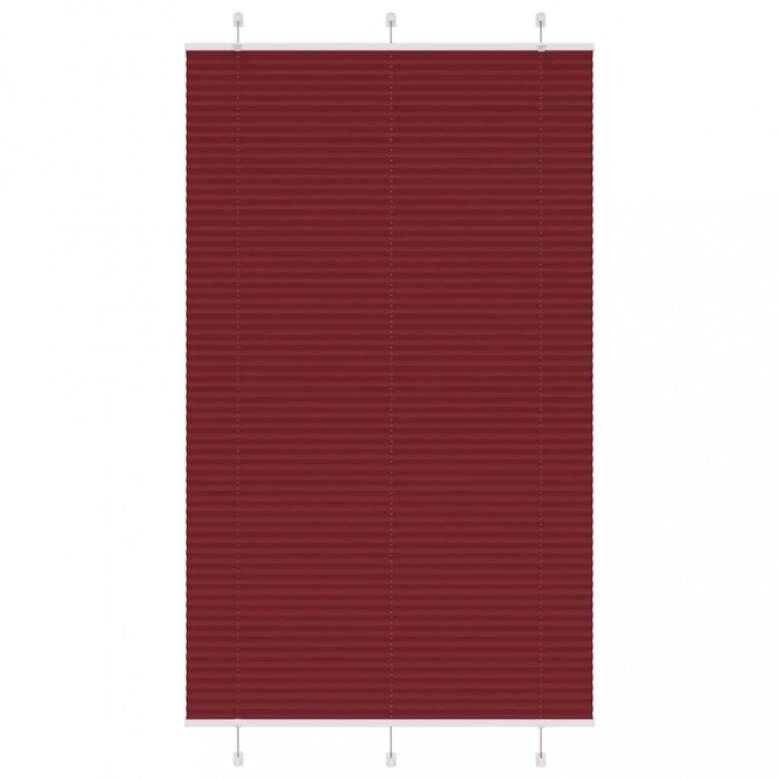 Jaluzea plisată Bordeaux Roșu 115x200 cm Lățime țesătură