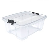 Cutie Depozitare Plastic, Capac Transparent, Capacitate 3.5L, 28x22x9 cm