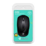 Mouse Wireless Loshine G50 Negru, fara fir, USB, 1000 dpi, baterii incluse