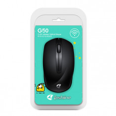 Mouse Wireless Loshine G50 Negru, fara fir, USB, 1000 dpi, baterii incluse