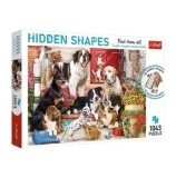 Cumpara ieftin Puzzle Trefl Forme ascunse - Catelusii draguti, 1000 piese